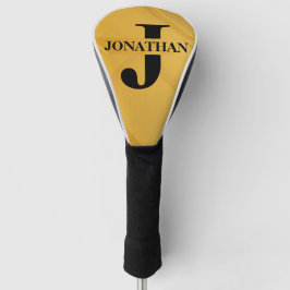 Goldene Schnitt Initiale Namens-Typografie Golf Headcover