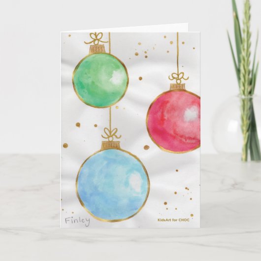 Goldene Schnüre & Hübsche Dinge - Kinderkunst für  Karte (Vorderseite)