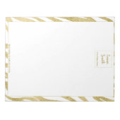 Goldene Schönheit Notizblock (Vorderseite)