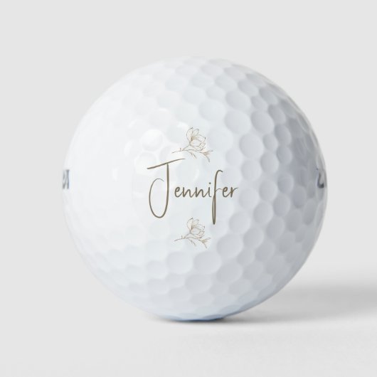 Goldene Schrift Golfball (Vorderseite)