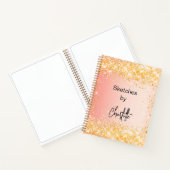 Goldene Schrift Notizblock (Innenseite)