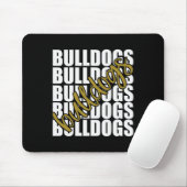 Goldene Schulsportfans Mousepad (Mit Mouse)