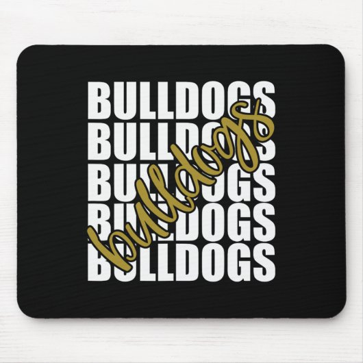 Goldene Schulsportfans Mousepad (Vorne)