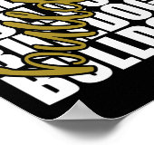 Goldene Schulsportfans Poster (Ecke)