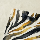 Goldene Schwarz Zebra Druck Muster Strandtuch (Beispiel)