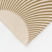 Goldene Schwarze Bögen: Abstrakt Fleecedecke (Ecke)