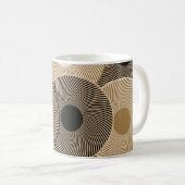 Goldene Schwarze Bögen: Abstrakt Kaffeetasse (VorderseiteRechts)