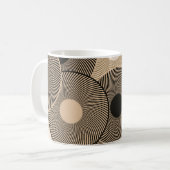 Goldene Schwarze Bögen: Abstrakt Kaffeetasse (Vorderseite Links)