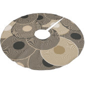 Goldene Schwarze Bögen: Abstrakt Polyester Weihnachtsbaumdecke (Schrägansicht)