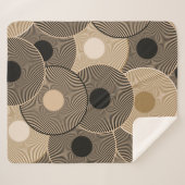 Goldene Schwarze Bögen: Abstrakt Sherpadecke (Vorderseite (Horizontal))