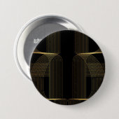 Goldene, schwarze, elegante, coole, einzigartige t button (Vorne & Hinten)