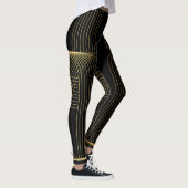 Goldene, schwarze, elegante, coole, einzigartige t leggings (Rechts)