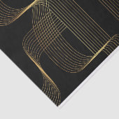 Goldene, schwarze, elegante, coole, einzigartige t seidenpapier (Ausschnitt)