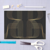 Goldene, schwarze, elegante, coole, einzigartige t seidenpapier (Handwerk)