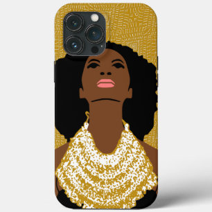 goldene schwarze Frau, die sich mit Stammesklemme Case-Mate iPhone Hülle