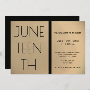 Goldene Schwarzheit-Feier Einladung