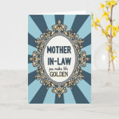 Goldene Schwiegermutter Karte (Gelbe Blume)