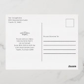 Goldene Script Abschluss - Einladung zur FotoColla (Rückseite)