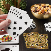 Goldene Scrolls für Tiere Seide Spielkarten (In Situ)