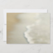 Goldene Seashell Beach Einladung zur Hochzeit (Rückseite)