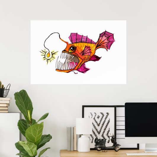 Goldene Seeteufel Poster (Heimbüro)