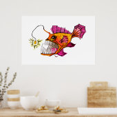 Goldene Seeteufel Poster (Küche)