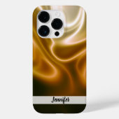 Goldene Seidenwellen Case-Mate iPhone Hülle (Rückseite)