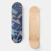 Goldene Sektion Blau Skateboard (Vorderseite)