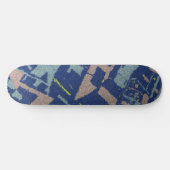 Goldene Sektion Blau Skateboard (Horizontal)