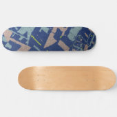 Goldene Sektion Blau Skateboard (Horizontal)