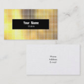 Goldene Sequenz Visitenkarte (Vorne/Hinten)