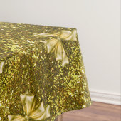 Goldene Sequenzen mit Bows Tischdecke (Beispiel)