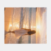 Goldene Serenität Fleecedecke (Vorderseite (Horizontal))