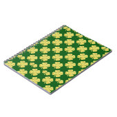 Goldene Shamrocks Notizblock (Linke Seite)