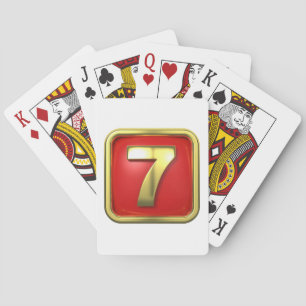 Goldene Sieben Spielkarten