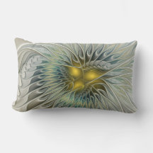 Goldene Silber-Blumen-Fantasie abstrakte Fraktal-K