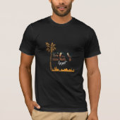 "Goldene Silhouette Ägyptens" T-Shirt (Vorderseite)