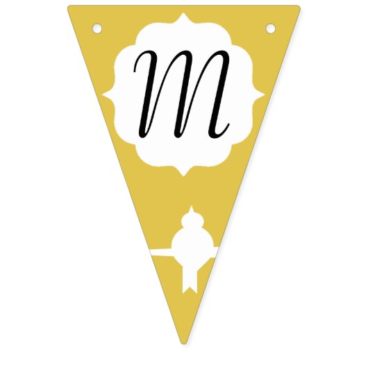 Goldene Silhouette Wimpelkette (Dritte Fahne)