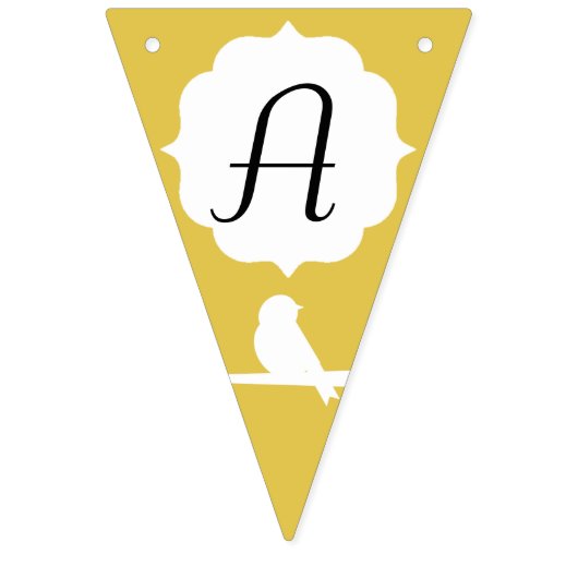 Goldene Silhouette Wimpelkette (Zweite Fahne)