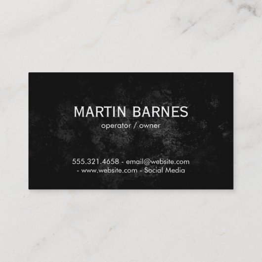 Goldene Silverware | Restaurant Visitenkarte (Rückseite)