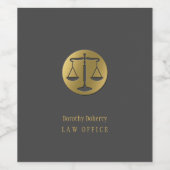 Goldene Skala der Gerechtigkeit | BERUFLICH Weinetikett (Einzelnes Label)