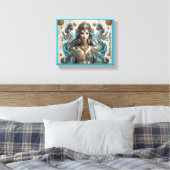 "Goldene Skalen" Leinwanddruck (Insitu (Schlafzimmer))