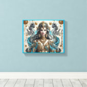 "Goldene Skalen" Leinwanddruck (Insitu (Holzboden))