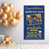 Goldene Sketch-Klasse der Foto-Graduationspartei 2 Banner