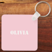 Goldene Skier und Polen | Retro Skilift Urlaub Ros Schlüsselanhänger (Rückseite)