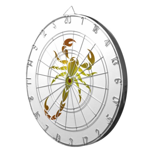 Goldene Skorpion Dartscheibe (Vorderseite rechts)