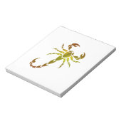 Goldene Skorpion Notizblock (Rotiert)