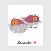 Goldene Slumme Aufkleber (Blatt)