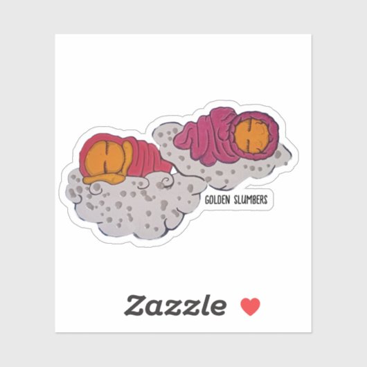 Goldene Slumme Aufkleber (Blatt)