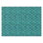 Goldene Smaragd-Geometrie Tischdecke (Vorderseite (Horizontal))